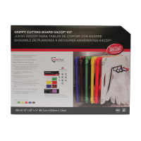 San Jamar CBG1520KC Saf-T-Grip® Cutting Board Set w/ (6) Boards - 15" x 20", Assorted Colors thumbnail 7