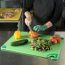 San Jamar CBG182412GN Saf-T-Grip Cutting Board, 18 x 24 x 1/2 in, NSF, Green thumbnail 5