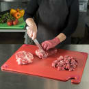 San Jamar CBG182412RD Saf-T-Grip Cutting Board, 18 x 24 x 1/2 in, NSF, Red thumbnail 5