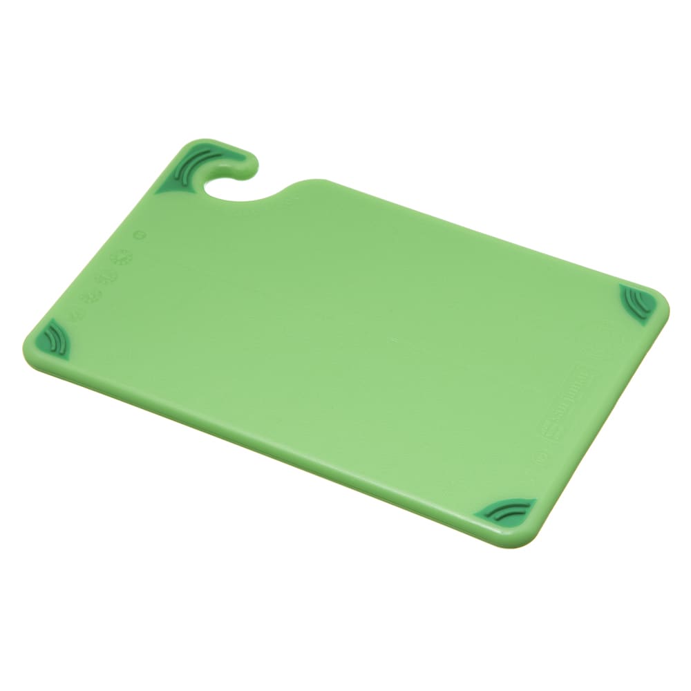 San Jamar CBG6938GN Saf-T-Grip Bar Cutting board, 6 x 9 x 3/8 in, NSF, Green