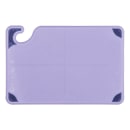 San Jamar CBG6938PR Saf-T-Grip Allergen Cutting Board, 6 x 9 x 3/8 in, NSF, Purple thumbnail 2