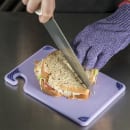 San Jamar CBG6938PR Saf-T-Grip Allergen Cutting Board, 6 x 9 x 3/8 in, NSF, Purple thumbnail 5