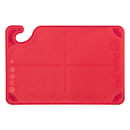 San Jamar CBG6938RD Saf-T-Grip Bar Cutting board, 6 x 9 x 3/8 in, NSF, Red thumbnail 2