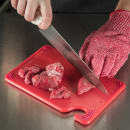 San Jamar CBG6938RD Saf-T-Grip Bar Cutting board, 6 x 9 x 3/8 in, NSF, Red thumbnail 5