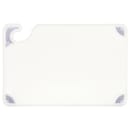 San Jamar CBG6938WH Saf-T-Grip Bar Cutting board, 6 x 9 x 3/8 in, NSF, White thumbnail 2
