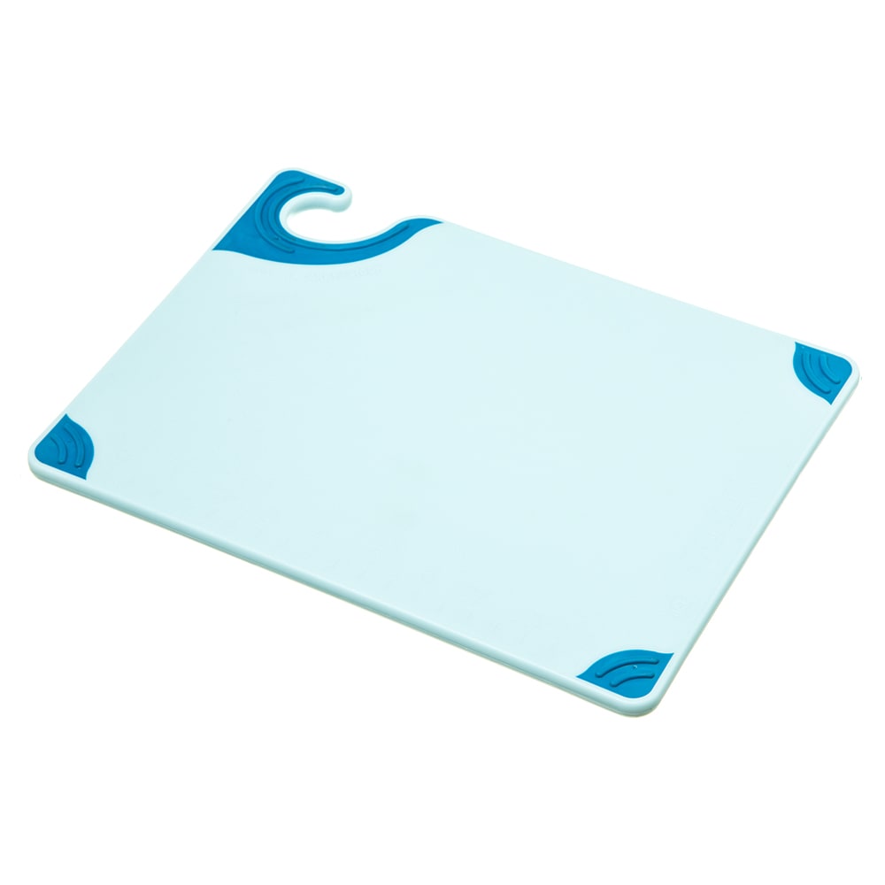 San Jamar CBG912BL Saf-T-Grip X-Pediter Cutting Board, 9 x 12 x 3/8 in, NSF, Blue