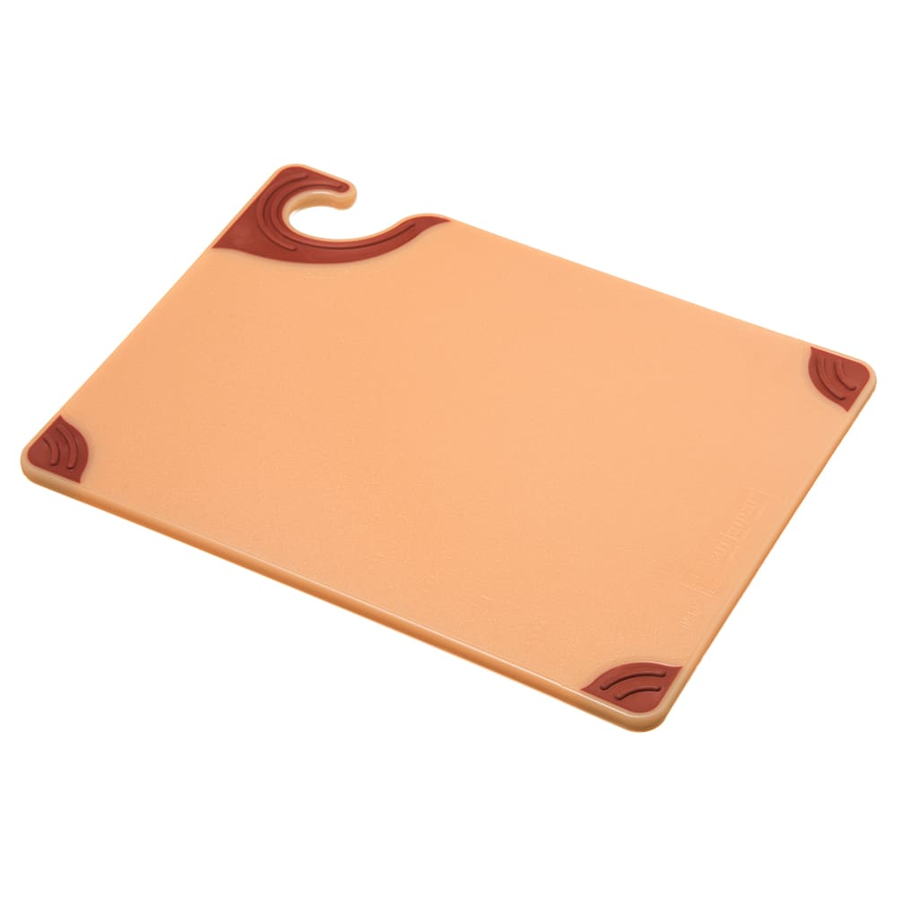 San Jamar CBG912BR Saf-T-Grip X-Pediter Cutting Board, 9 x 12 x 3/8 in, NSF, Brown