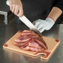 San Jamar CBG912BR Saf-T-Grip X-Pediter Cutting Board, 9 x 12 x 3/8 in, NSF, Brown thumbnail 5