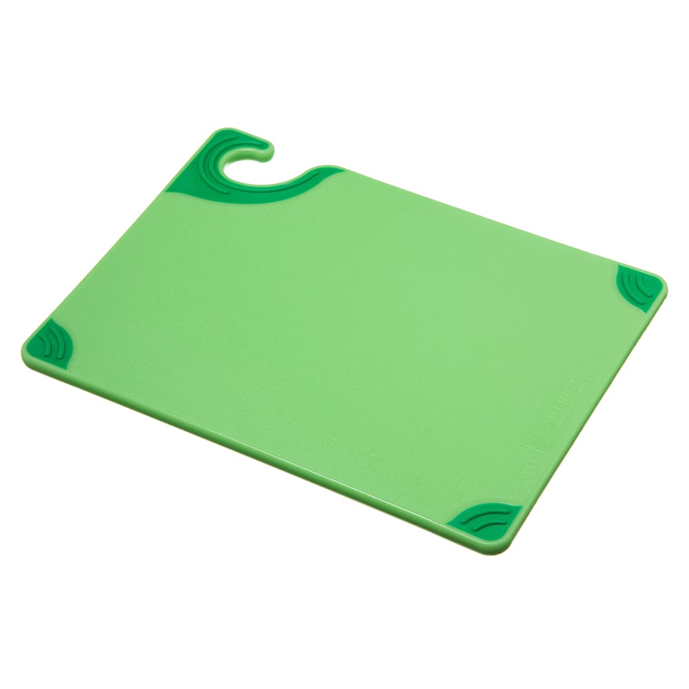 San Jamar CBG912GN Saf-T-Grip X-Pediter Cutting Board, 9 x 12 x 3/8 in, NSF, Green