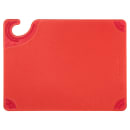San Jamar CBG912RD Saf-T-Grip X-Pediter Cutting Board, 9 x 12 x 3/8 in, NSF, Red thumbnail 2