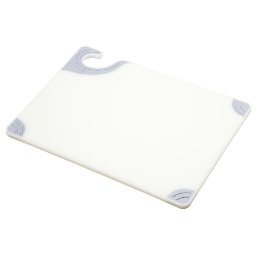 San Jamar CBG912WH Saf-T-Grip X-Pediter Cutting Board, 9 x 12 x 3/8 in, NSF, White