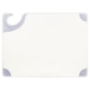 San Jamar CBG912WH Saf-T-Grip X-Pediter Cutting Board, 9 x 12 x 3/8 in, NSF, White thumbnail 2