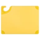 San Jamar CBG912YL Saf-T-Grip X-Pediter Cutting Board, 9 x 12 x 3/8 in, NSF, Yellow thumbnail 2