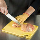 San Jamar CBG912YL Saf-T-Grip X-Pediter Cutting Board, 9 x 12 x 3/8 in, NSF, Yellow thumbnail 5