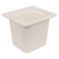 San Jamar CI7001WH Chill-It Refrigerant Filled Food Pan - 1/6 Size, 6" Deep, White thumbnail 2
