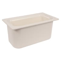 San Jamar CI7003WH Chill-It Refrigerant Filled Food Pan - 1/3 Size, 6" Deep, White thumbnail 2