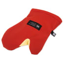 San Jamar CTC13 13" Conventional Oven Mitt - Poly Cotton, Red thumbnail 2