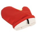 San Jamar CTC13 13" Conventional Oven Mitt - Poly Cotton, Red thumbnail 3