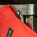 San Jamar CTC13 13" Conventional Oven Mitt - Poly Cotton, Red thumbnail 6