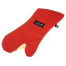 San Jamar CTC15 15" Conventional Oven Mitt - Poly Cotton, Red thumbnail 3