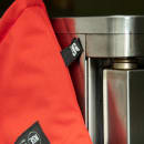 San Jamar CTC15 15" Conventional Oven Mitt - Poly Cotton, Red thumbnail 8