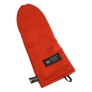 San Jamar CTP15 15" Puppet Oven Mitt - Poly Cotton, Red thumbnail 2