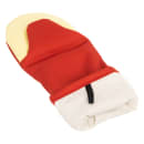 San Jamar CTP17 17" Puppet Oven Mitt - Poly Cotton, Red thumbnail 4