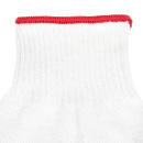 San Jamar DFG1000-L Large Cut Resistant Glove - Synthetic Fiber, White w/ Red Wrist Band thumbnail 2