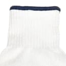 San Jamar DFG1000-M Medium Cut Resistant Glove - Synthetic Fiber, White w/ Blue Wrist Band thumbnail 2