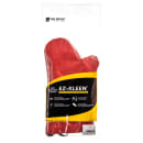 San Jamar EZK15 15" Conventional Oven Mitt - Poly Cotton, Red thumbnail 8