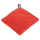 San Jamar EZKHP88 8" EZ-Kleen Hot Pad - Poly-Cotton, Red thumbnail 3