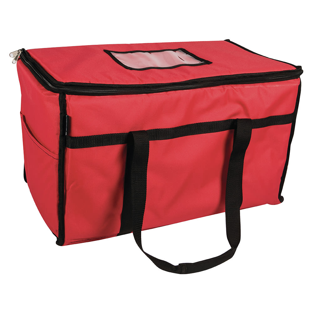 San Jamar FC2212-RD Food Delivery Bag - 22" x 12" x 12", Nylon, Red