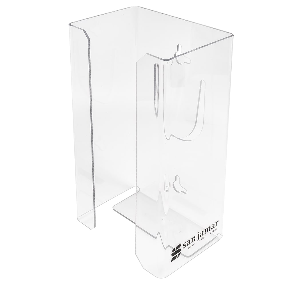 San Jamar G0803 4" Disposable Glove Dispenser, Clear