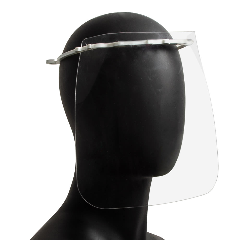 San Jamar GG10001 Germ Guard Visor Face Shield w/ Poly Headband - 9" x 9", Plastic, Clear