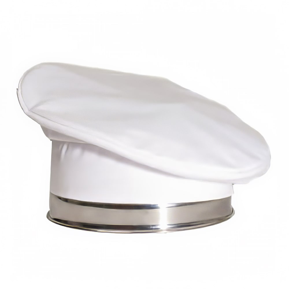 Chef Revival Chef Beret, Poly Cotton Blend, One Size, White (H036WH)