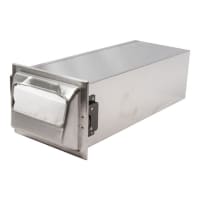 San Jamar H2001CLSS In-Counter 750 Fullfold Napkin Dispenser, Clear/Satin Stainless thumbnail 2
