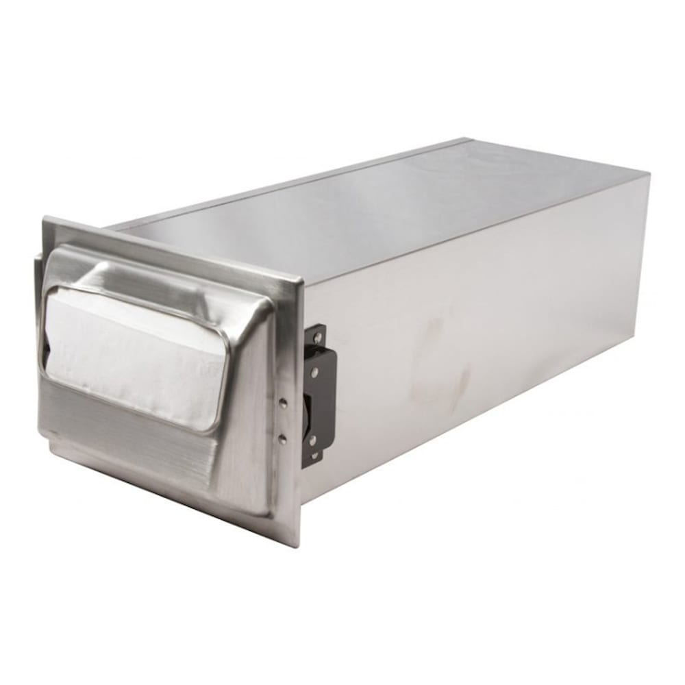 San Jamar H2001XC In-Counter 750 Fullfold Napkin Dispenser, Matte Chrome & Stainless