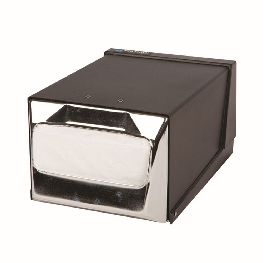 San Jamar H3001BKC Countertop 300 Fullfold Napkin Dispenser, Black & Chrome
