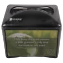 San Jamar H4003TBK Tabletop 200 Interfold Napkin Dispenser - Advertisement Slot, Black Pearl thumbnail 4