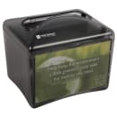 San Jamar H4003TBK Tabletop 200 Interfold Napkin Dispenser - Advertisement Slot, Black Pearl thumbnail 5