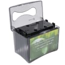 San Jamar H4004TBK Tabletop 250 Mini/Interfold Napkin Dispenser - Advertisement Slot, Black Pearl thumbnail 2