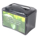San Jamar H4004TBK Tabletop 250 Mini/Interfold Napkin Dispenser - Advertisement Slot, Black Pearl thumbnail 3
