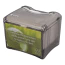 San Jamar H4005TBK Tabletop 200 Fullfold Napkin Dispenser - Advertisement Slot, Black Pearl thumbnail 4