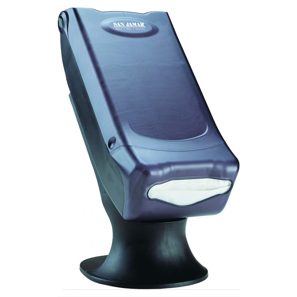San Jamar H5000STBK Countertop 450 Minifold Napkin Dispenser w/ Stand, Black Pearl