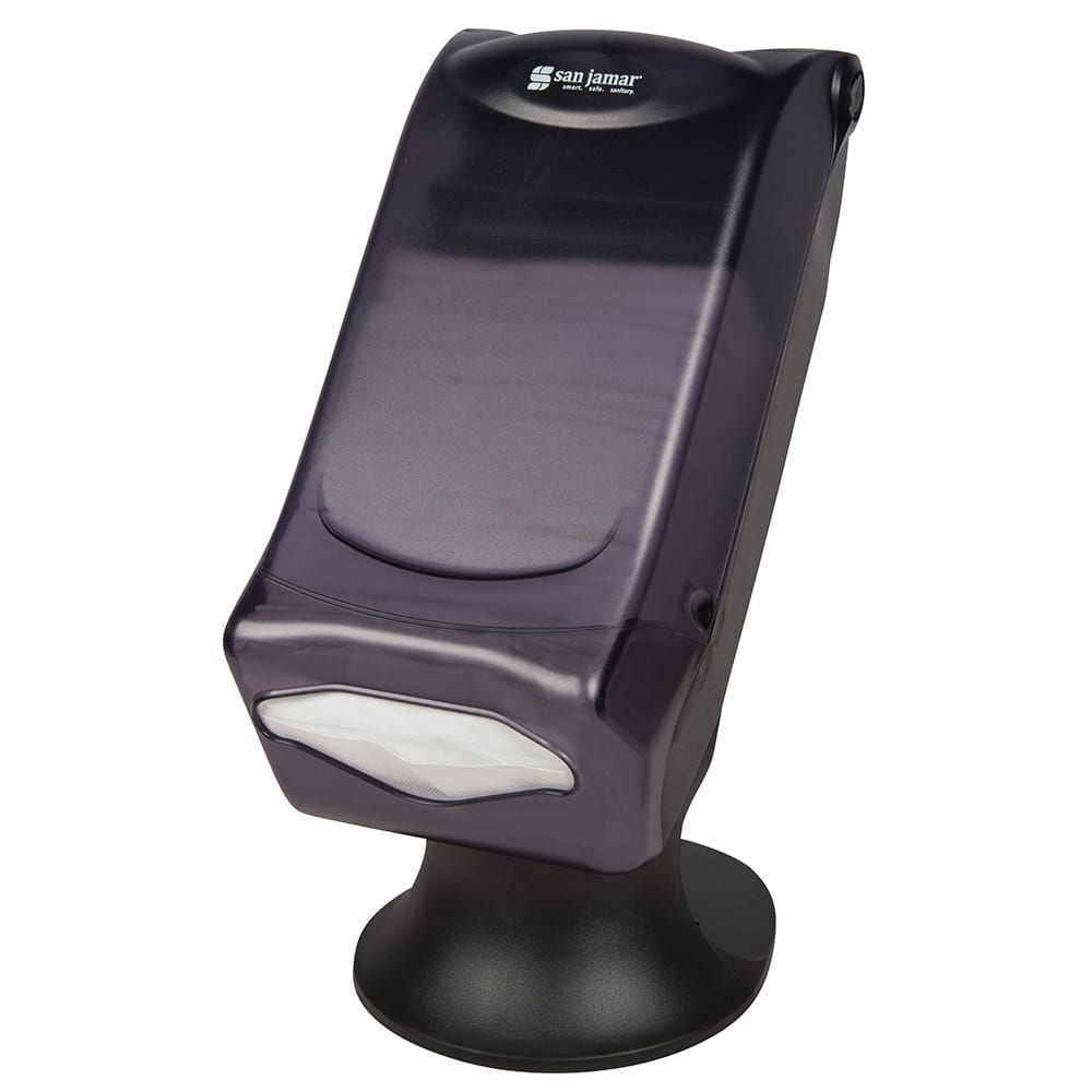 San Jamar H5005STBK Countertop 450 Fullfold Napkin Dispenser - Freestanding, Black Pearl