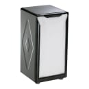 San Jamar H900BK Tabletop 150 Tallfold Napkin Dispenser - Two-Sided, Black & Stainless thumbnail 4