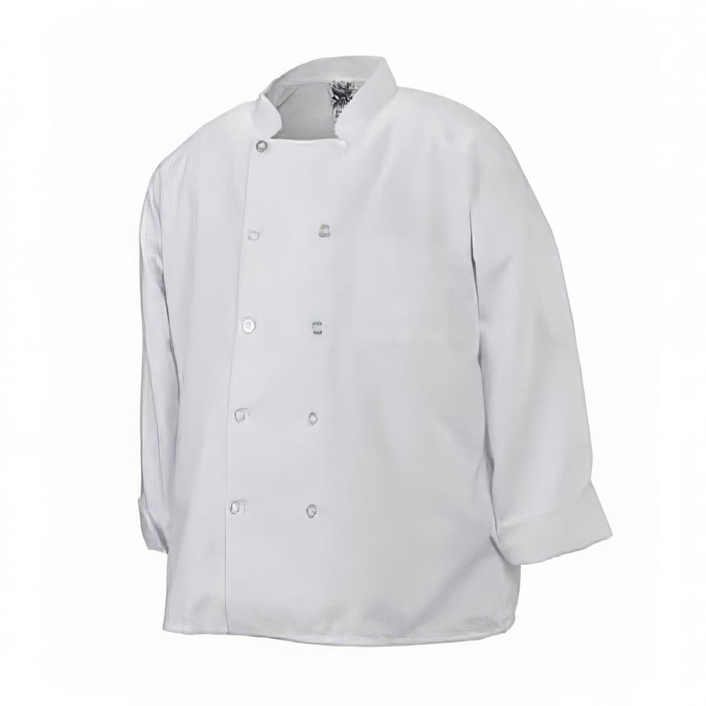 Chef Revival Twill Chef Coat, Double Breasted, Heat Resistant, X-Large (J100-XL)