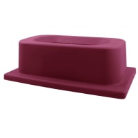 San Jamar KA1950RD Flatware Retriever, Fits Slim Jim Can, 9"H, Plastic, Red thumbnail 2