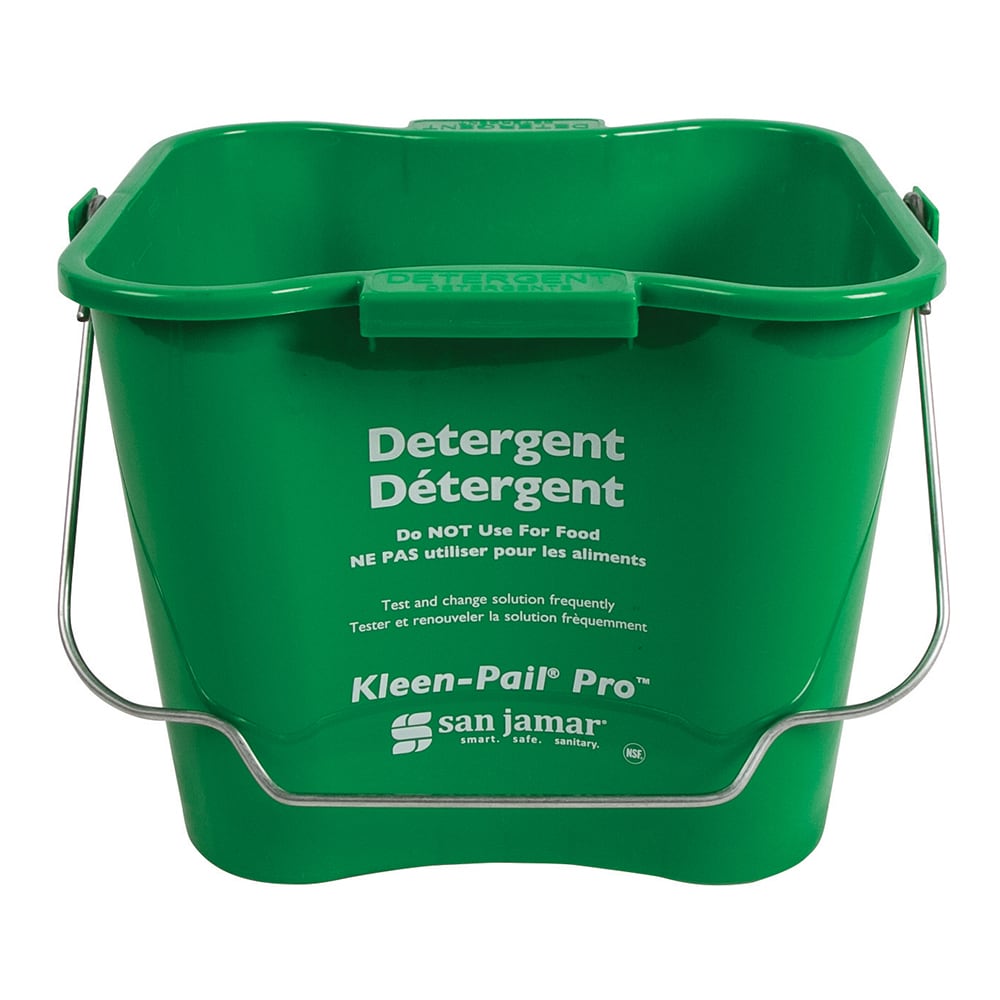 San Jamar KPP256GN 8 qt Kleen-Pail® Pro™ - Plastic, Green