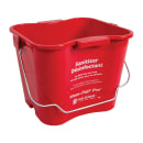 San Jamar KPP256RD 8 qt Kleen-Pail® Pro™ - Plastic, Red thumbnail 3